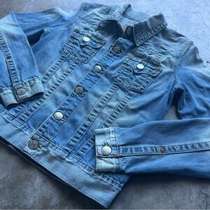 True Religion Light Blue Jean Jacket